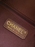 Chanel velvet Bowling Bag AS5791 dark brown - Image 2