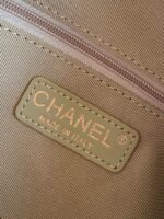 Chanel velvet Small Bowling Bag AS5792 Khaki - Image 5