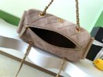 Chanel velvet Small Bowling Bag AS5792 Khaki - Image 8