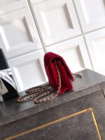 Chanel velvet Wallet On Chain AP1450 red - Image 2
