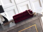 Chanel velvet Wallet On Chain AP1450 burgundy - Image 3