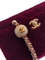 Chanel velvet Wallet On Chain AP1450 red - Image 6