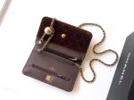 Chanel velvet Wallet On Chain AP1450 dark brown - Image 2