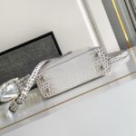 Louis Vuitton Capucines MINI M84713 light gray&crystal - Image 3