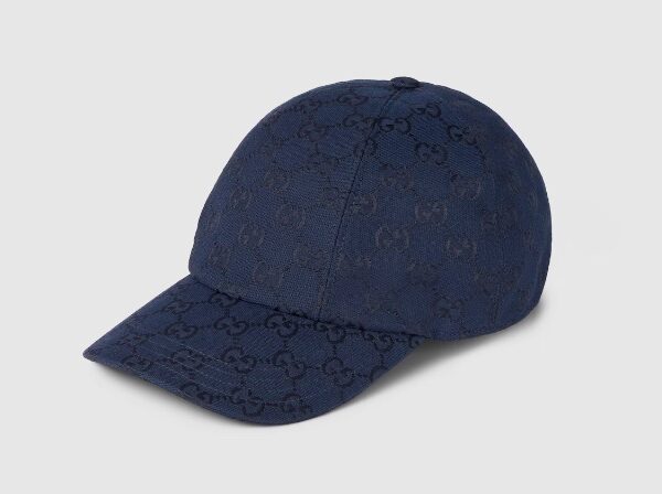 GG canvas baseball hat Navy