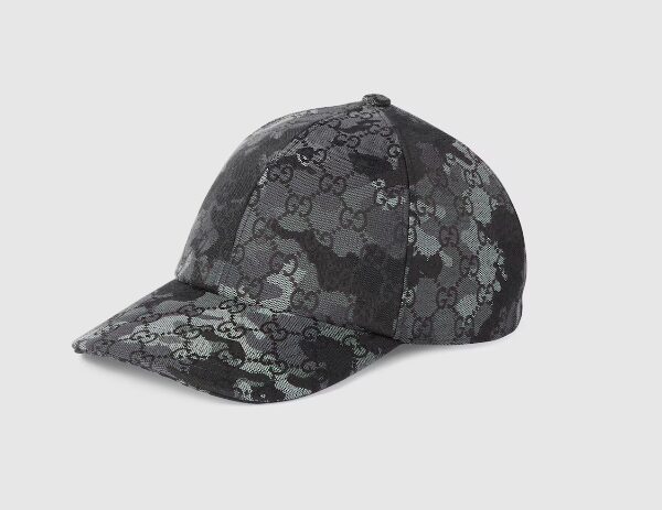 GG marbled canvas baseball hat