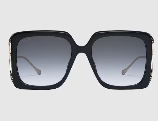 Gucci Oversized rectangular sunglasses Style ‎733368 J1691 1012