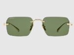 Gucci Frameless rectangular sunglasses Gold