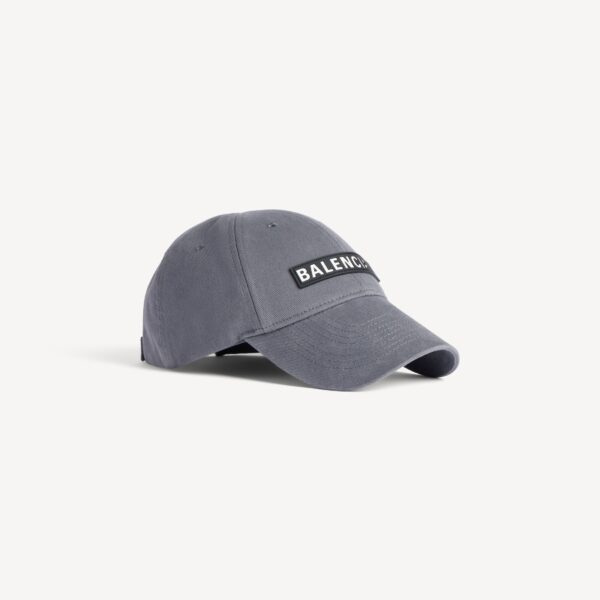 Balenciaga  Men's Patch Cap in Grey