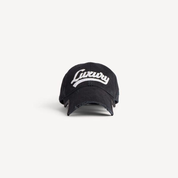 Women's Luxury Script Cap in Faded Black