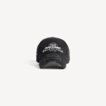 Balenciaga Men's Cursive Cap in Washed Black - Image 2