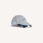 Balenciaga Men's 3b Football Cap in Light Grey/blue