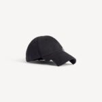 Burberry Men's Cursive Cap in Washed Black