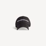 Balenciaga Logo Cap in Black/white - Image 3