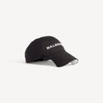 Balenciaga Logo Cap in Black/white