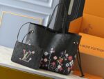 M13675 Louis Vuitton LV x TM Neverfull MM Black