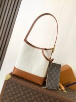 PM M25468 Louis Vuitton Low Key Hobo Brown - Image 3
