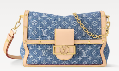 M13319 Louis Vuitton NEW Dauphine Soft GM Denim Blue