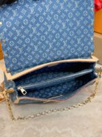 M13319 Louis Vuitton NEW Dauphine Soft GM Denim Blue - Image 5