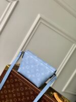 M14116 Louis Vuitton Pulse Wearable Wallet  Sky Blue - Image 6