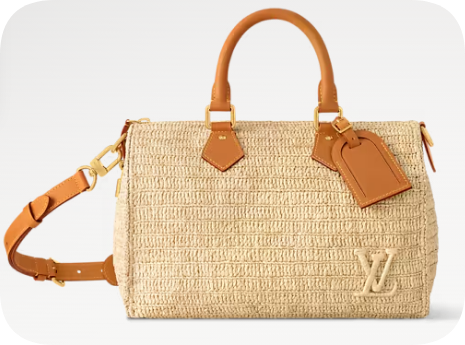 M14457 Louis Vuitton Speedy 30 Bandouliere Natural Beige