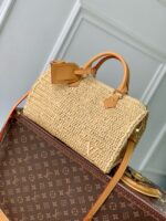 M14457 Louis Vuitton Speedy 30 Bandouliere Natural Beige - Image 6