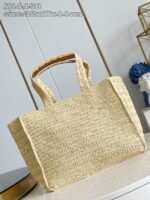M14458  Louis Vuitton Summer Shopper Tote MM Natural Beige - Image 2