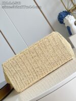 M14458  Louis Vuitton Summer Shopper Tote MM Natural Beige - Image 3