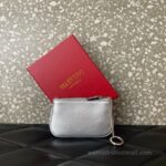 Valentino Garavani Superstar Leather Key bag 038 Silver - Image 2