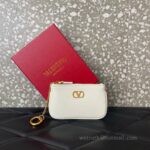 Valentino Garavani Superstar Leather Key bag 038 White