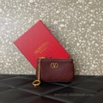 Valentino Garavani Superstar Leather Key bag 038 Wine