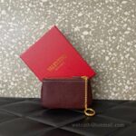 Valentino Garavani Superstar Leather Key bag 038 Wine - Image 2