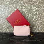 Valentino Garavani Superstar Leather Key bag 038 Pink - Image 4