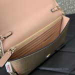 Valentino Garavani Vring Leather Bag 068 Champage - Image 6