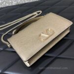 Valentino Garavani Vring Leather Bag 068 Champage - Image 2