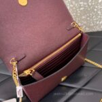 Valentino Garavani Vring Leather Bag 068 Wine - Image 2