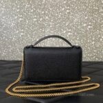 Valentino Garavani Vring Leather Bag 068 Black - Image 3