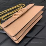 Valentino Leather Clutch Chain Shoulder Bag 061 Deep Beige - Image 2