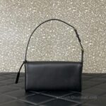 Valentino GARAVANI DEVAIN Small Lambskin Shoulder Bag 2031 Black - Image 3