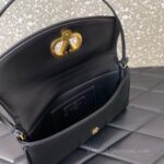 Valentino GARAVANI DEVAIN Small Lambskin Shoulder Bag 2031 Black - Image 5