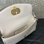 Valentino GARAVANI DEVAIN Small Lambskin Shoulder Bag 2031 White - Image 3