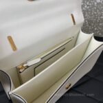 Valentino GARAVANI VAIN Shiny Calfskin Leather Top-Handle Bag 2017 White - Image 4