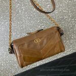 Valentino  GARAVANI PANTHEA Small Handbag 0075 Brown - Image 5