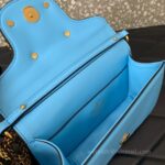 Valentino Garavani Mini Loco Calfskin Crystal-Embellished Handbag 5061 blue - Image 2