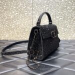 Valentino Swarovski crystal-embellished bag 0097 Black - Image 4