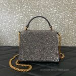 Valentino Swarovski crystal-embellished bag 0097 Grey - Image 4