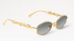 Z3171U LV Script Metal Round Sunglasses - Image 2
