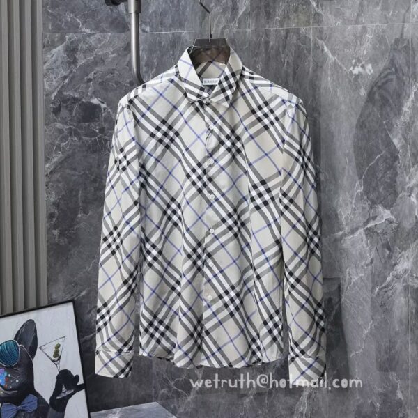 Burberry Mens Check Cotton Shirts D2661
