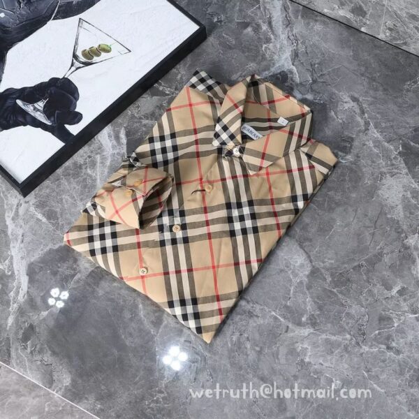 Burberry Mens Check Cotton Shirts D2665