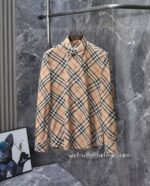 Burberry Mens Check Cotton Shirts D2665 - Image 3